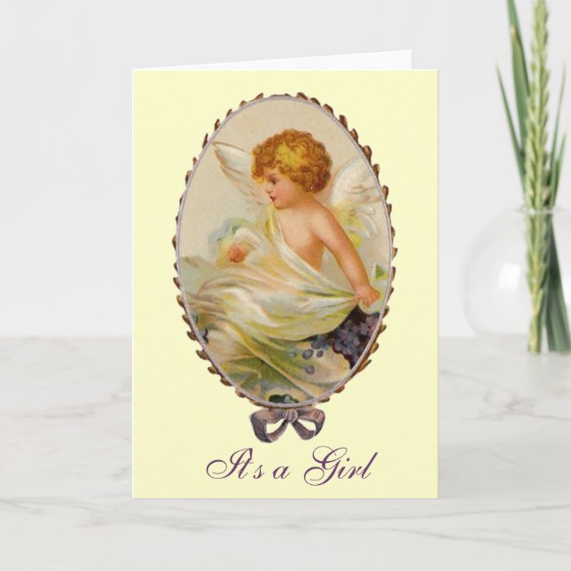 Faire-part Cherub vintage (Devant)