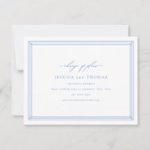 Chic Fenêtre Report de mariage Changement de date