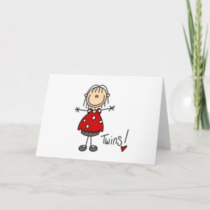 Faire-part Chiffre de bâton attendu Twins