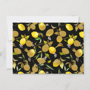 Faire-part citrons d'aquarelle 30