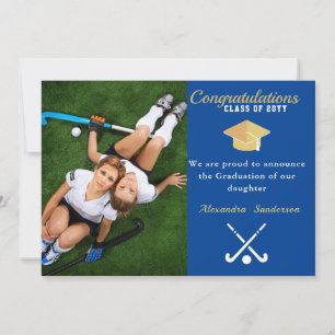 Faire-part Classe de graduation de la photo de terrain de Hoc