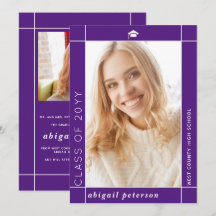 Classe moderne violet de la photo de graduation 20