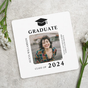 Faire-part Classe photo simple moderne de 2024 graduation