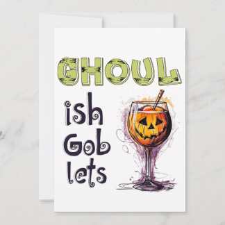 Faire-part Cocktails d'Esprits d'Halloween Ghoulish Goblets