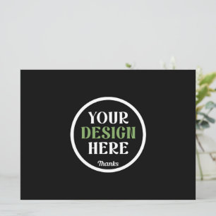 Faire-part Code QR de logo noir personnalisé pour la marque c