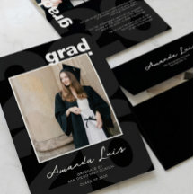 Collage photo de remise de diplôme minimaliste mod