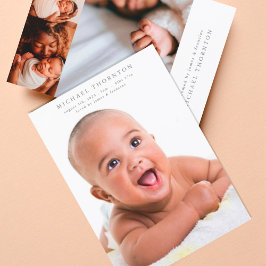 Faire-part collage photo en ligne bébé modifiable