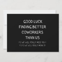 Collègue quittant Coworker Quitter Funny New Job