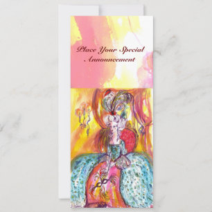 FAIRE-PART COLOMBINA / MARDI GRAS MASQUERADE BALL