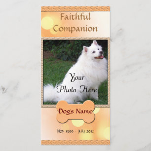 Faire-part Compagnon fidèle du Mémorial du Chien