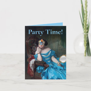 Faire-part Comtesse du temps de fête en masquerade