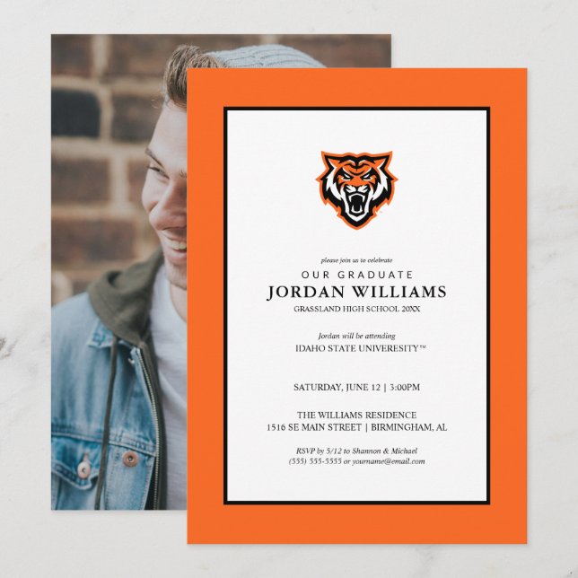 Faire-part Conception de l'esprit des Bengals de l'Université (Devant / Derrière)