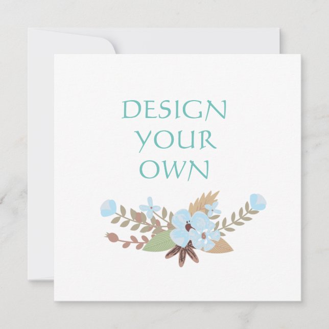 Faire-part Concevez Votre Propre Enregistrer La Date Annonce (Devant)