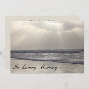 Faire-part côtier de cérémonie commémorative de