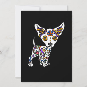 Faire-part Crâne de sucre cuite Chihuahua