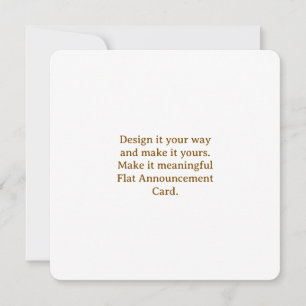 Faire-part Créez votre personnalisation 5,25" x 5,25" arrondi