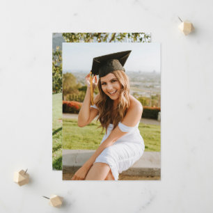 Faire-part Créez Votre Propre Photo de Diplômé 2 Personnalisé