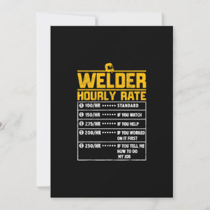 Faire-part Cute Welder Funny Gift for Welder