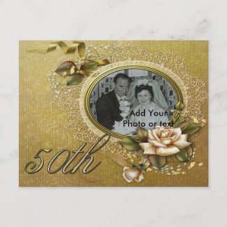 Faire-part d'annonce d'anniversaire de mariage 50