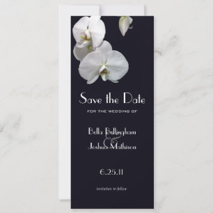 Faire-part d'annonce de date de mariage Orchidées
