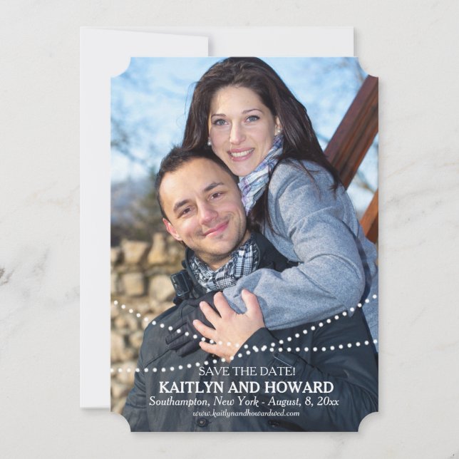 Faire-part d'annonce de sauvegarde de photo de Col (Devant)