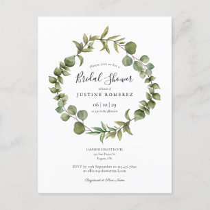 Faire-part de Baby Shower Bois de Eucalyptus