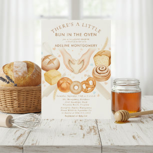 Faire-part de Baby Shower Boulangerie Bun in the O