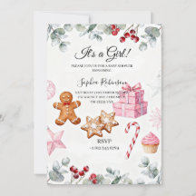 Faire-part de Baby Shower "C'est une fille"