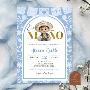 Faire-part de Baby Shower Cielito Lindo Es Nino Bl