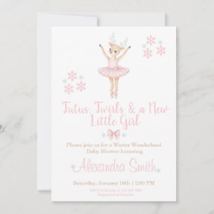 Faire-Part de Baby Shower "Contes d'Hiver"