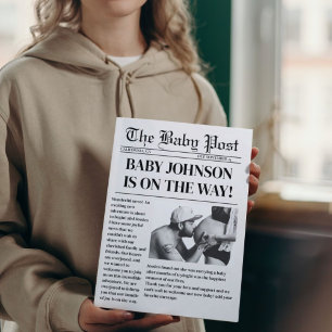 Faire-part de Baby shower de grossesse dans les jo