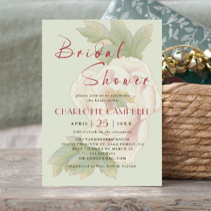 Faire-part de Baby Shower de mariage avec Sauge et
