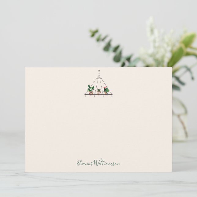 Faire-part de Baby Shower de mariage Bohème Modern (Debout devant)