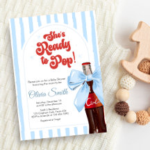 Faire-Part de Baby Shower 'Elle est Prête à Accouc