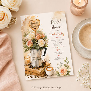 Faire-Part de Baby Shower « L'Amour est en train d