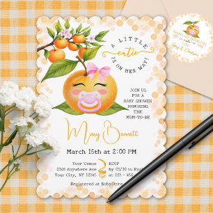 Faire-part de Baby Shower Little Cutie Baby Shower
