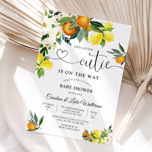 Faire-part de Baby Shower Little Cutie Citrus