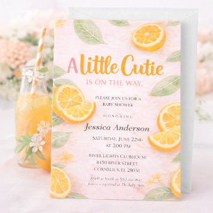 Faire-part de Baby Shower Little Cutie Citrus Oran
