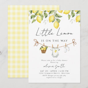 Faire-part de Baby Shower Little Lemon