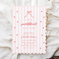 Faire-part de Baby Shower Little Sweetheart Bow