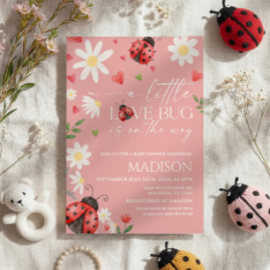 Faire-part de Baby Shower Love Bug