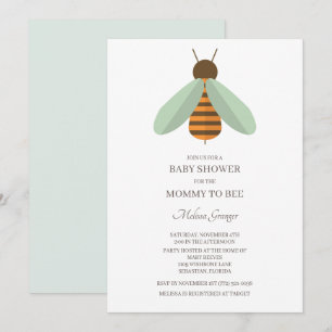 Faire-part de Baby Shower Maman Abeille pour Bébé