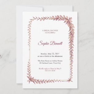 Faire-part de Baby Shower Mariage Cheval Blushfall