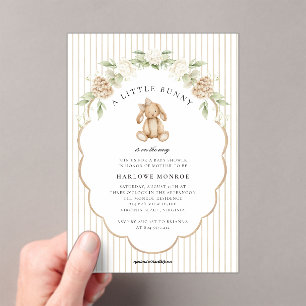 Faire-part de Baby Shower Neutre avec un Petit Lap