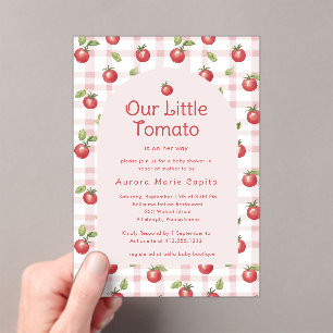 Faire-part de Baby Shower Notre Petit Bébé Tomate 