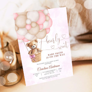 Faire-part de Baby Shower Ourson Mignon
