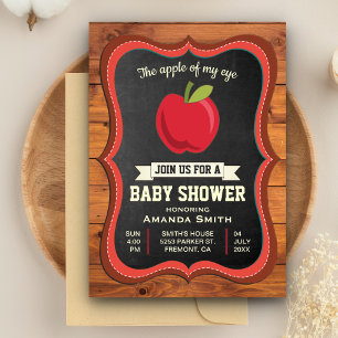Faire-part de Baby Shower "Pomme de mon oeil"