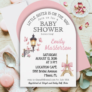 Faire-part de Baby Shower pour la deuxième petite 