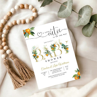 Faire-part de Baby Shower pour le petit amour oran