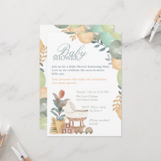 Faire-part de Baby Shower pour le petit ange doux